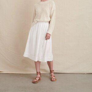 Alex Mill Kelsey Skirt in Linen White